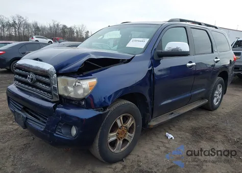 2008 Toyota Sequoia Sr5 5.7L V8 z USA, uszkodzony, nr VIN 5TDBY64A78S016258